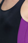 Amante Bodysuit With Removable Pads - Nero Grape Glow — thumbnail 4